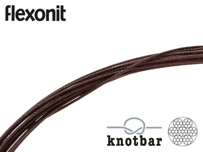 knotbar 4 Meter 0,45 MM/0,54 mm 1,86 €/M Flexonit 7x7 Stainless Steel Tippet 