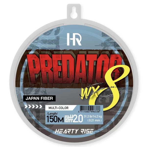 HEARTY RISE Predator WX8  Line-150m geflochtene Angelschnur