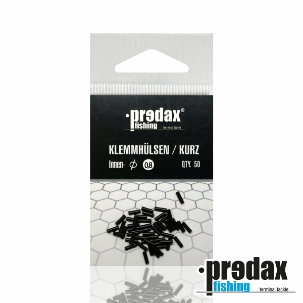 Predax Klemmhülsen kurz schwarz matt