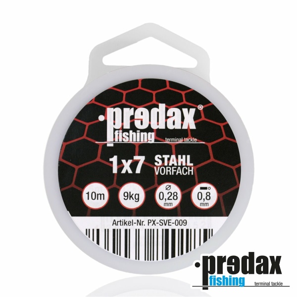 Predax Stahlvorfach 1x7 braun 10m Stahlvorvach