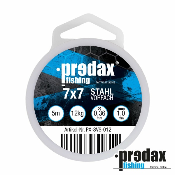 Predax Stahlvorfach 7x7 braun 5m Stahlvorvach