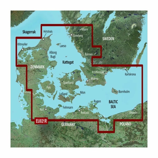 Garmin BlueChart® g3 Denmark East-Sweden Southeast