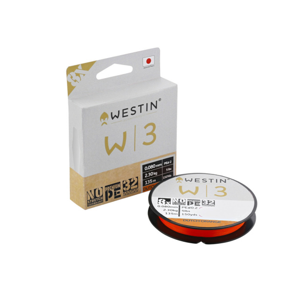 WESTIN W3 8-BRAID DUTCH ORANGE 135M geflochtene Angelschnur