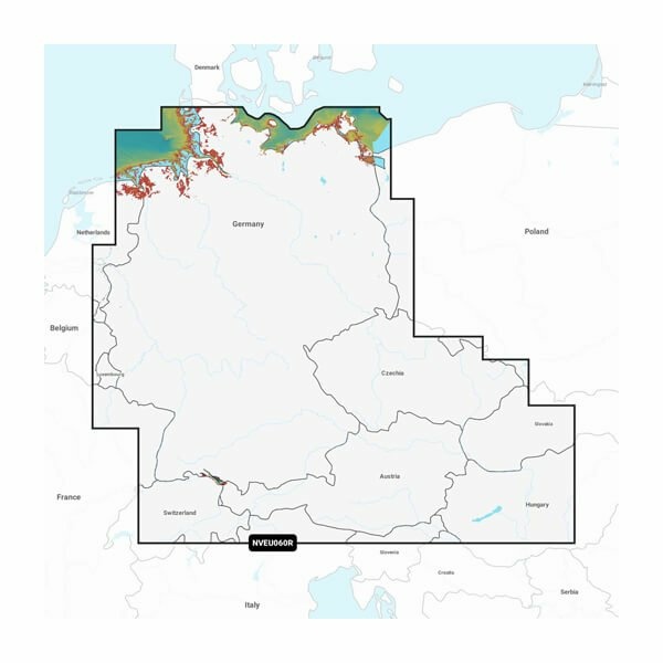 Garmin Navionics + Deutschland, Seen und Flüsse – Seekarten für Binnengewässer